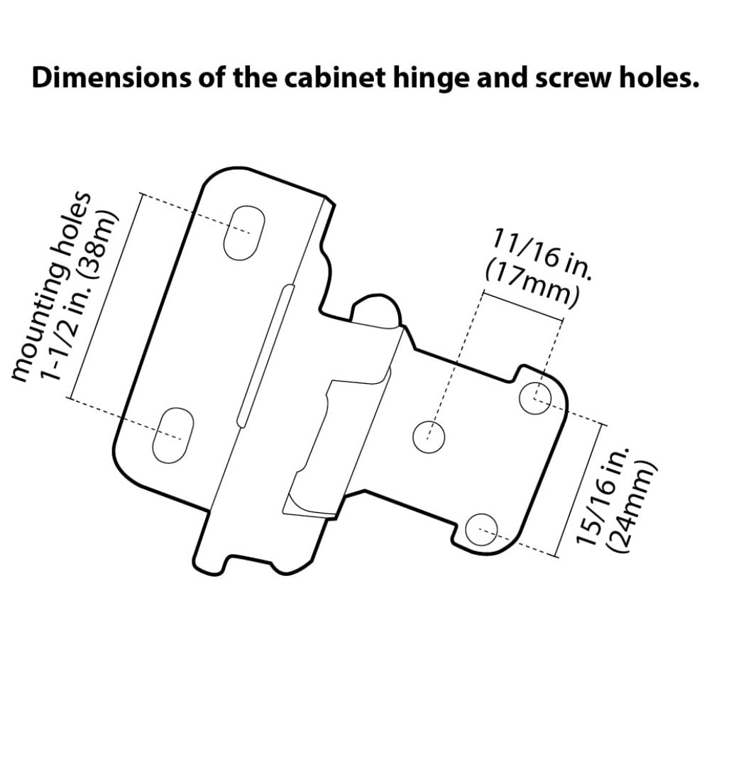 Charnières pour armoires DecoBasics