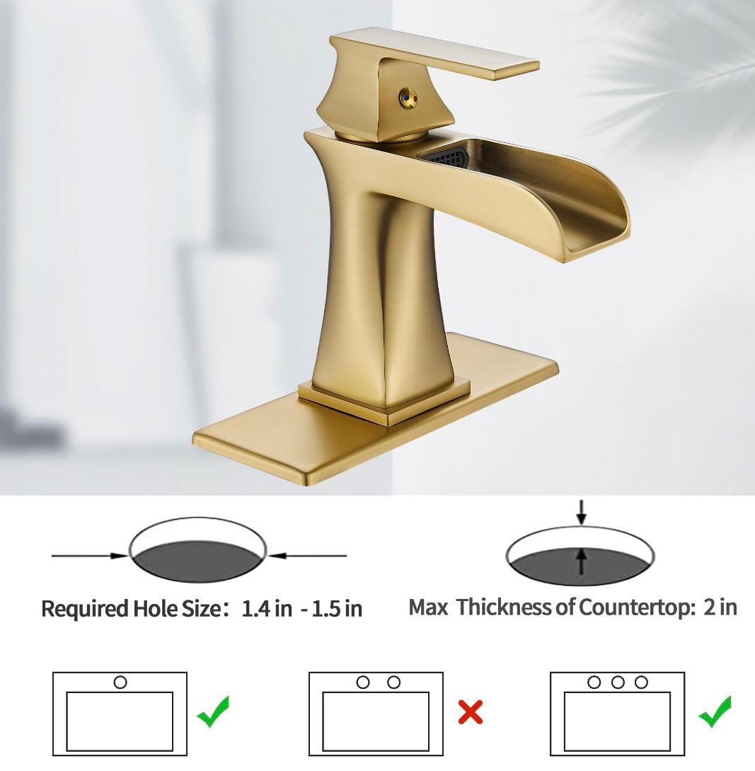 Retail Le$$ - Gold brushed nickel faucet