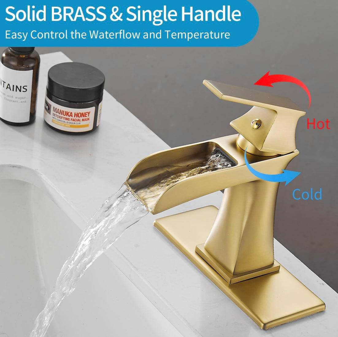 Retail Le$$ - Gold brushed nickel faucet