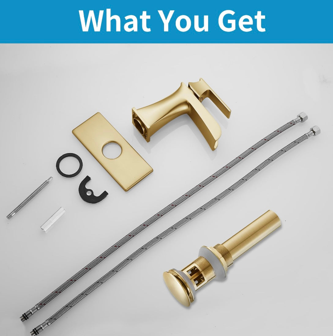 Retail Le$$ - Gold brushed nickel faucet