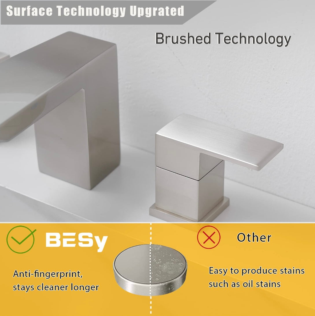 Retail Le$$ - Brushed nickel 3 hole faucet