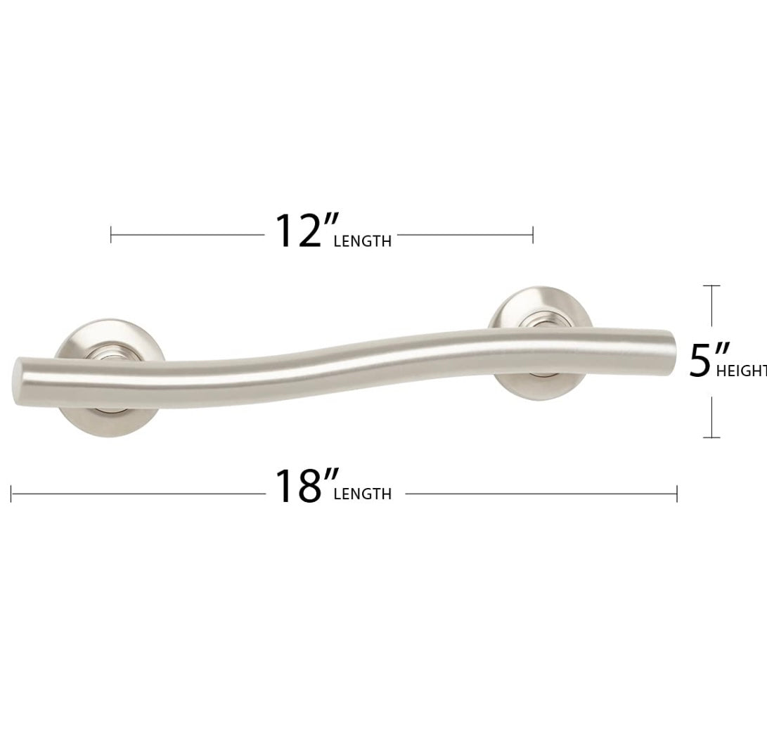 Retail Le$$-Brushed-nickel-wave grab-bar