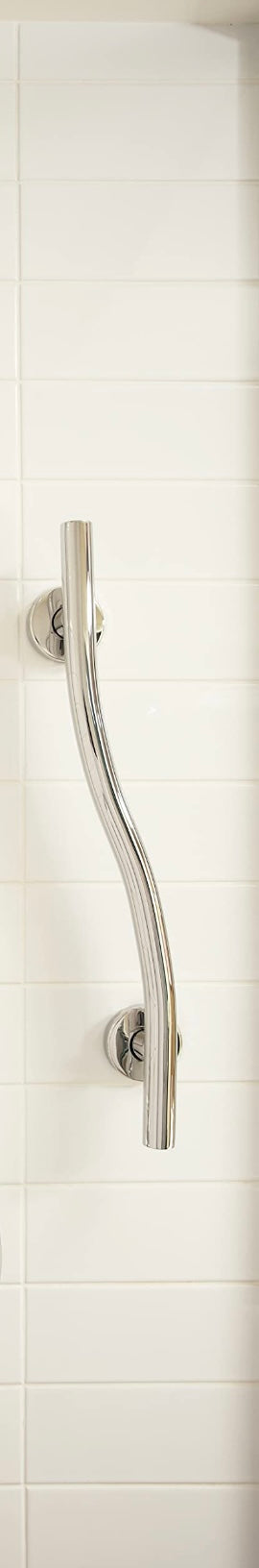 Retail Le$$-Brushed-nickel-wave grab-bar