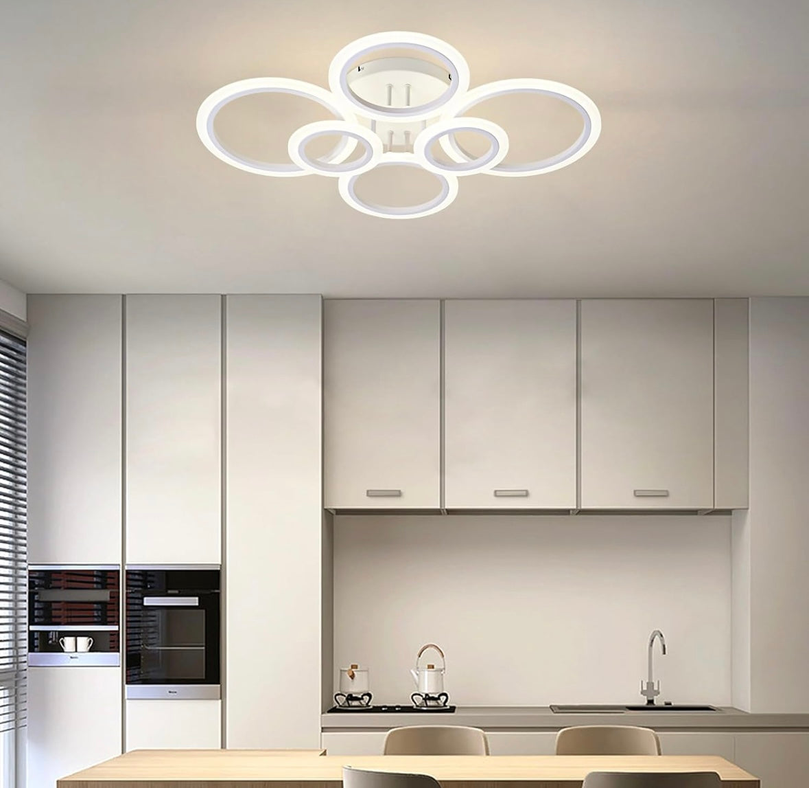 Retail Le$$-White-6-light ring-light- fixture