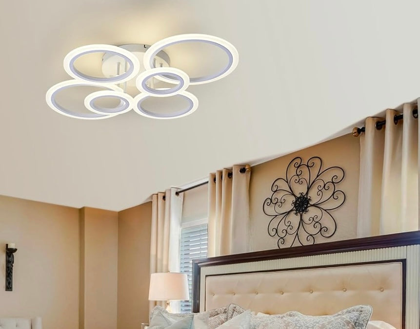 Retail Le$$-White-6-light ring-light- fixture