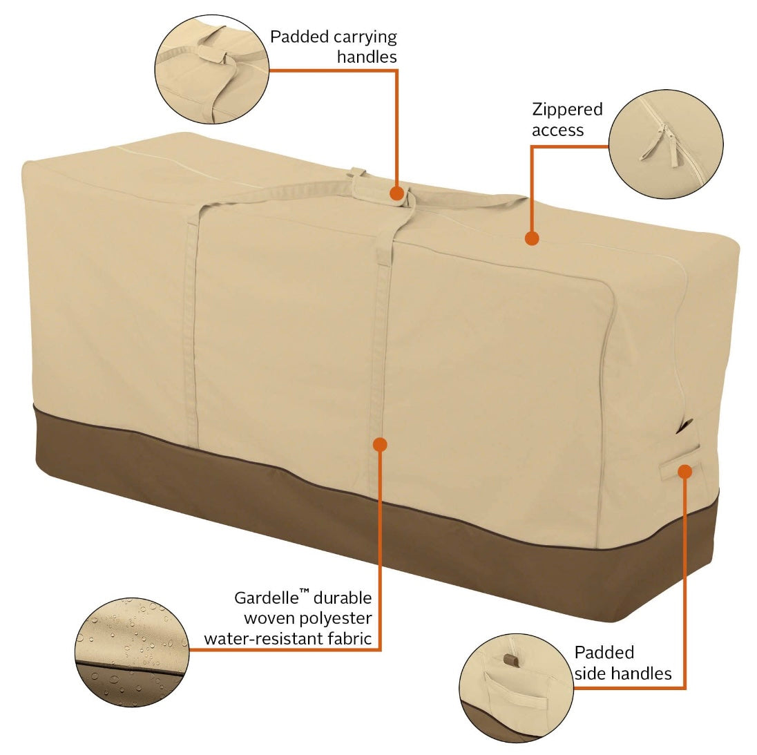 Sac de rangement pour coussins de patio Classic Accessories