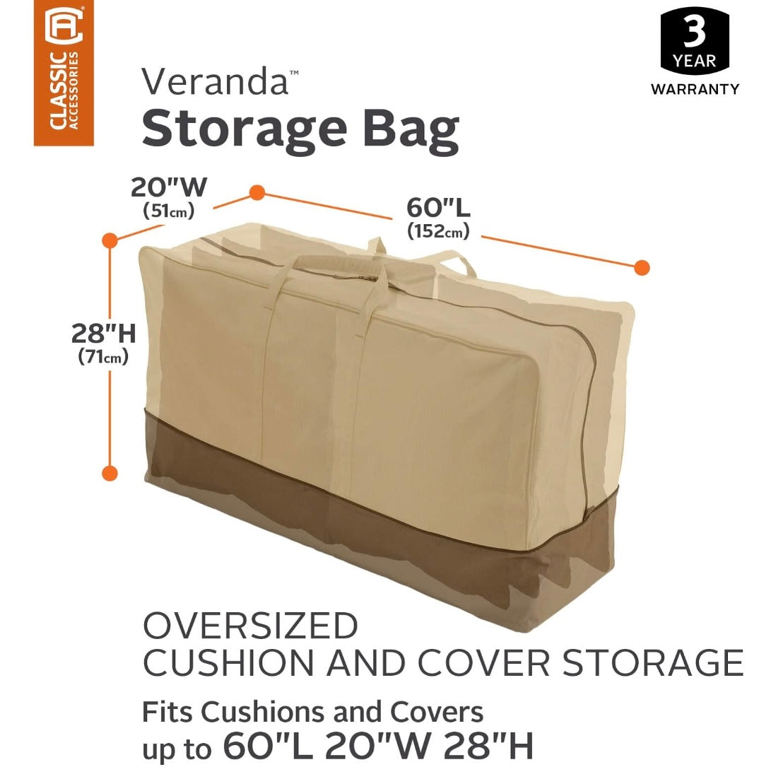 Sac de rangement pour coussins de patio Classic Accessories