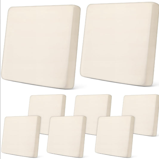 Retail Le$$ - Beige stretch cushion cover set