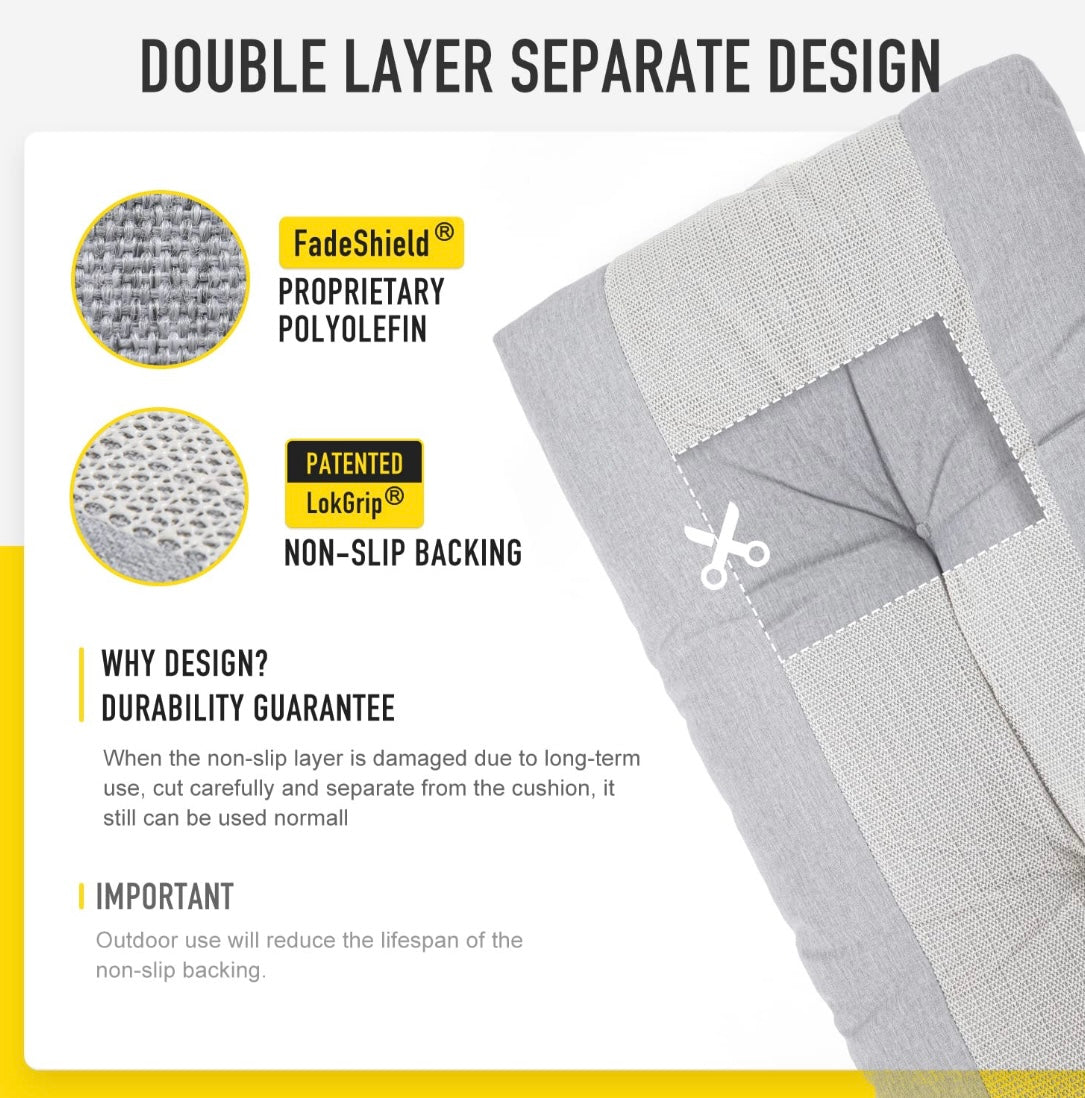 Retail Le$$ - Gray bench cushion