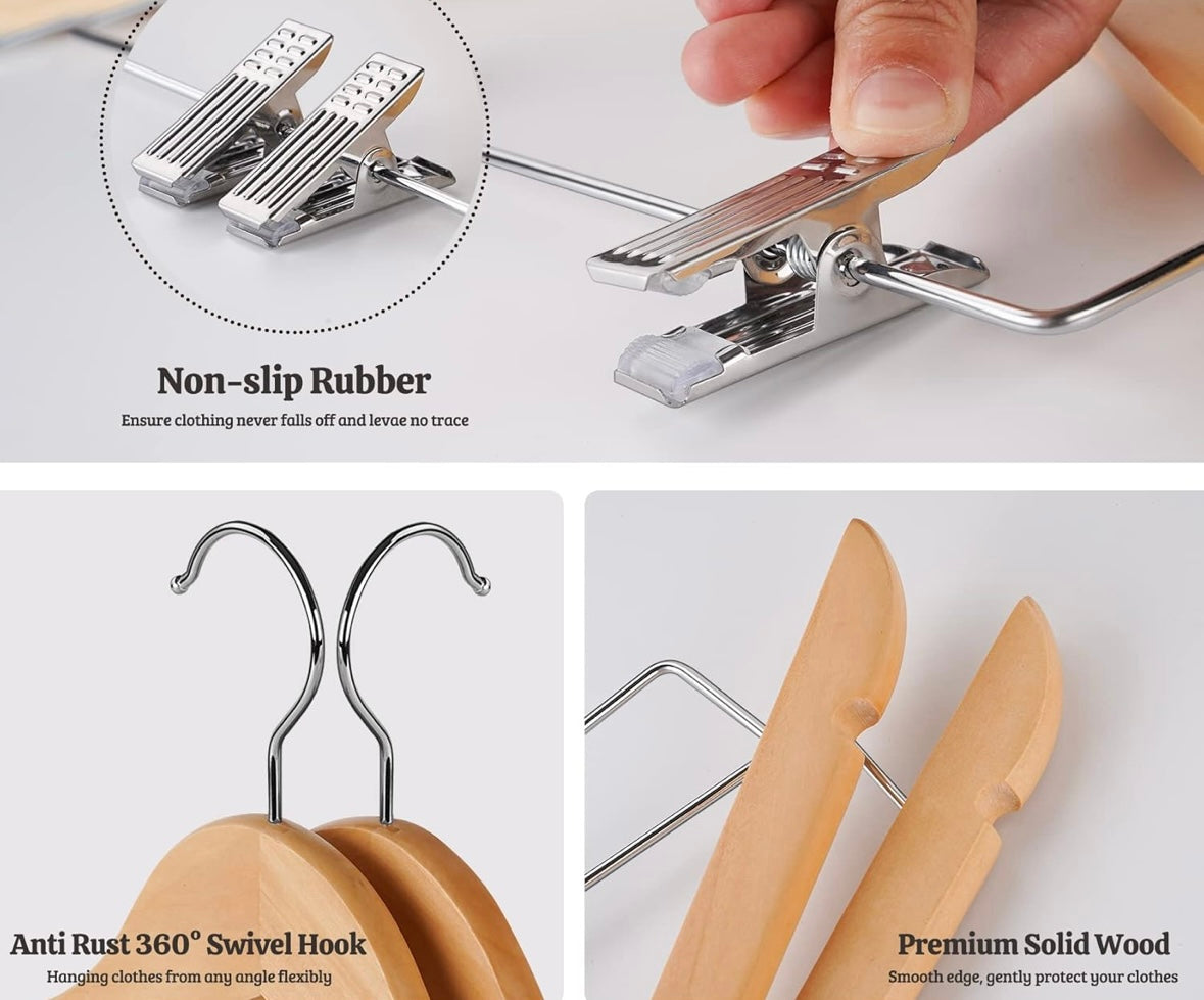 Retail Le$$-16-pc-wood-hangers