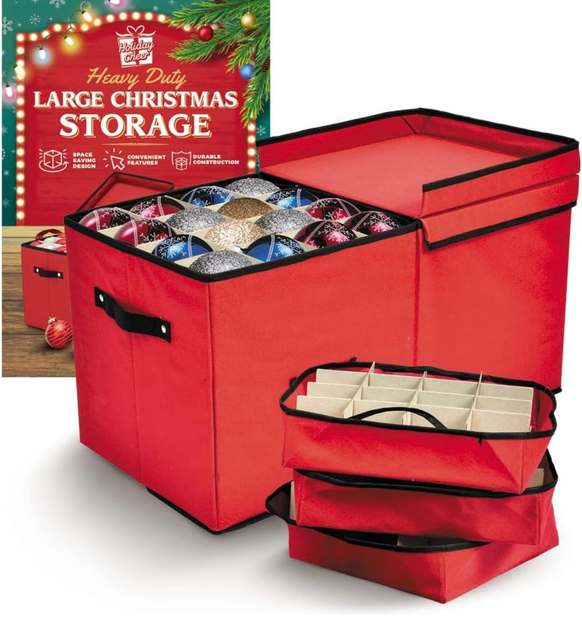 Retail Le$$ - Christmas-ornament- storage-box