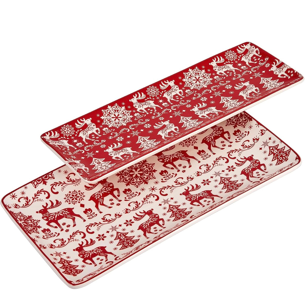 Retail Le$$ - 2 pc Christmas platters
