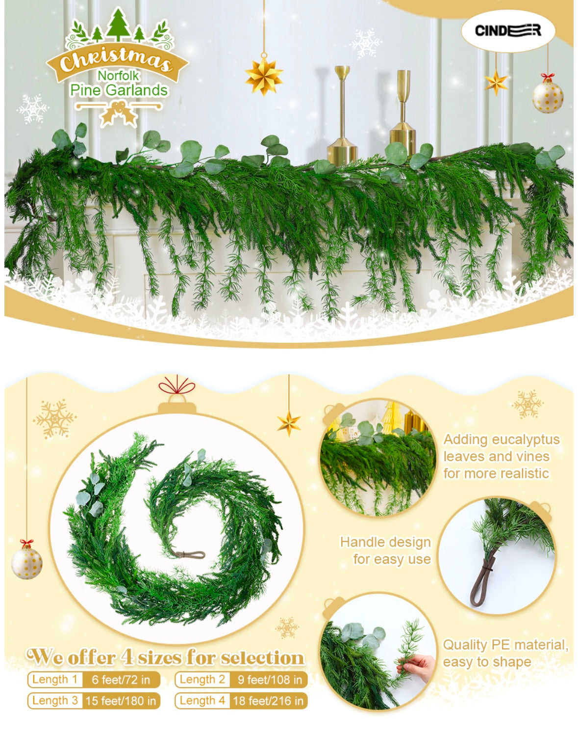 Norfolk Pine Garland