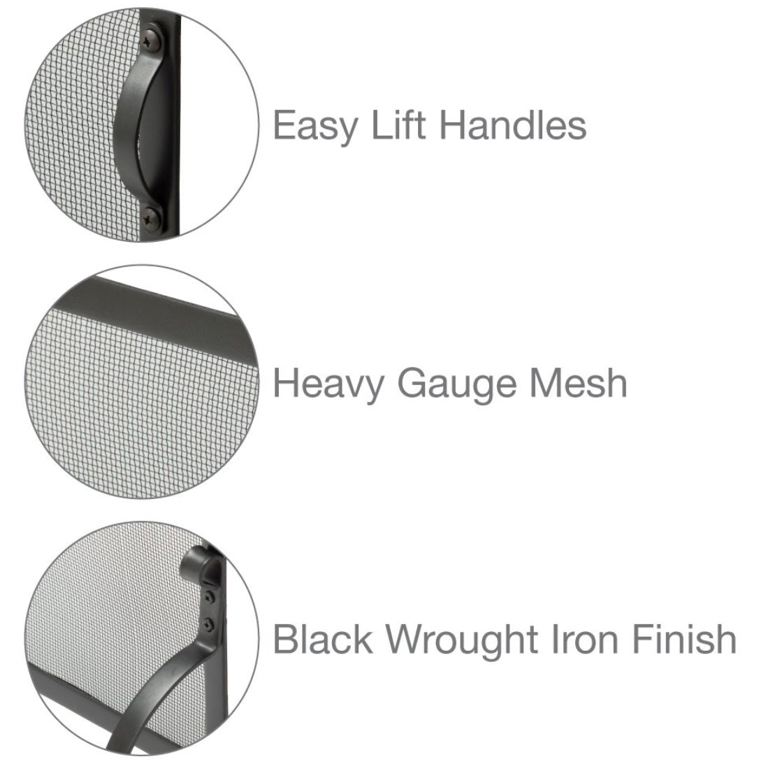 Glass Fireplace Screen