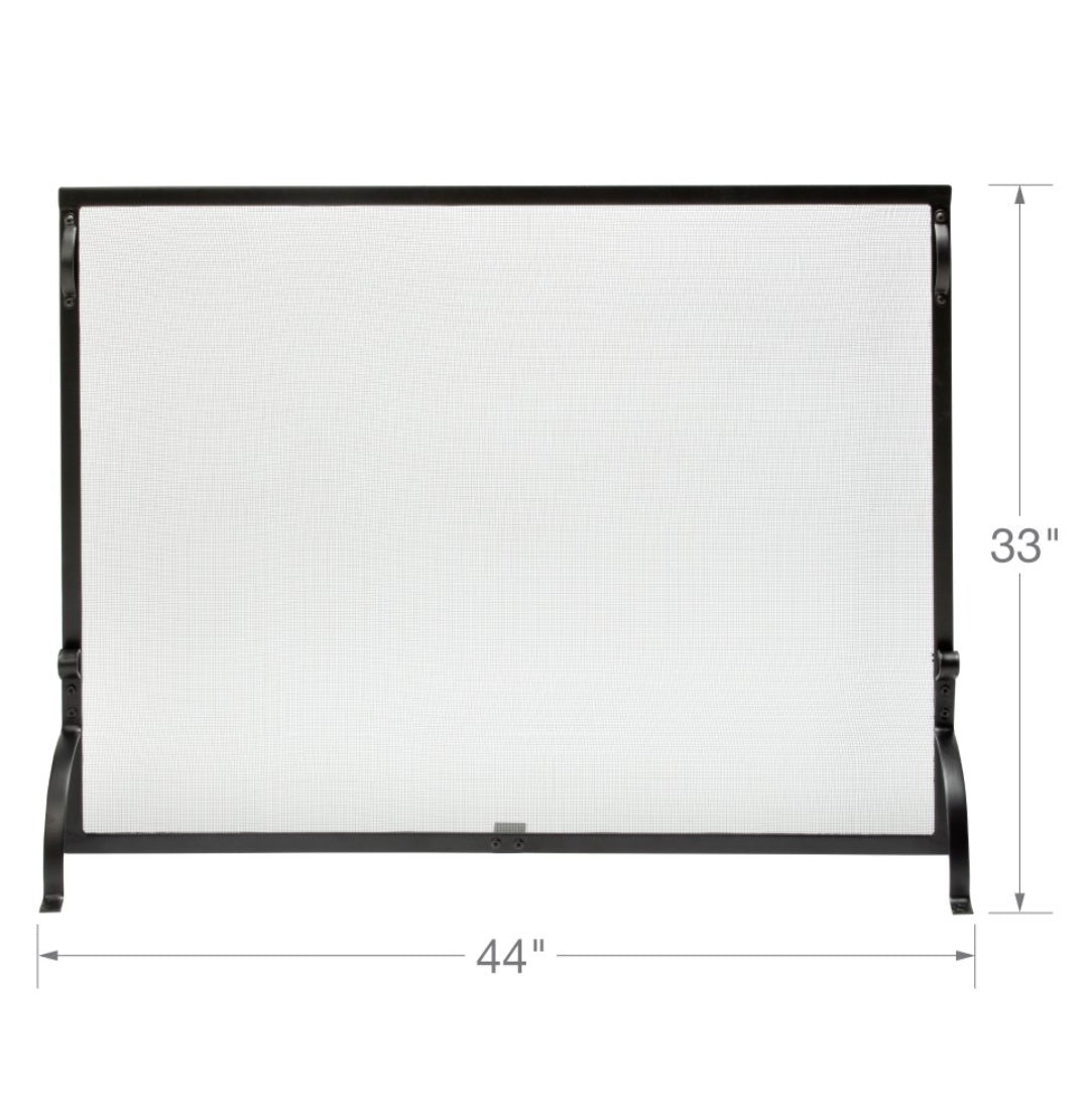 Glass Fireplace Screen