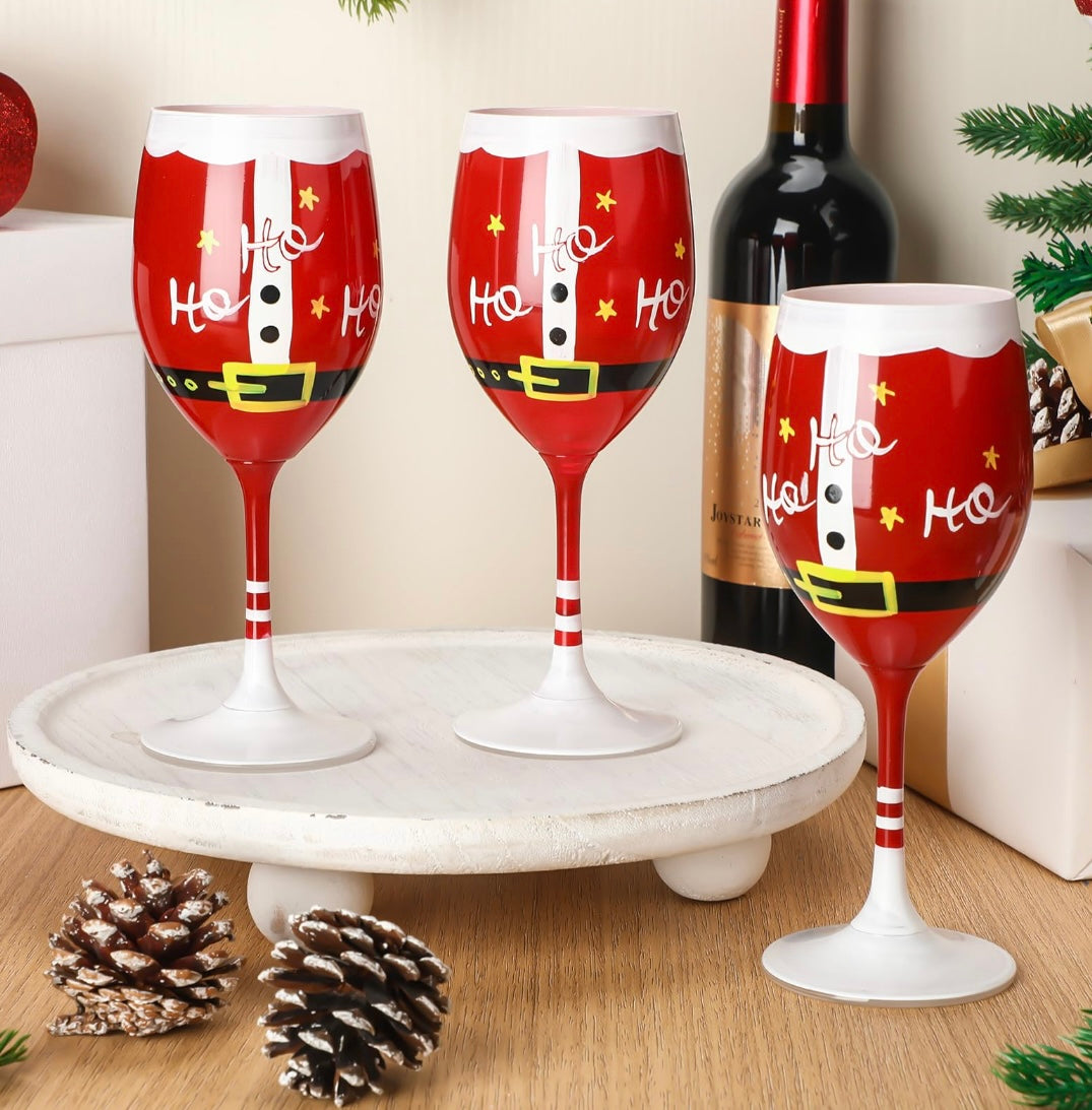 Christmas Wine Glass Set
