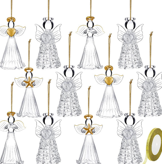 Retail Le$$ - 12 pc glass angel ornaments