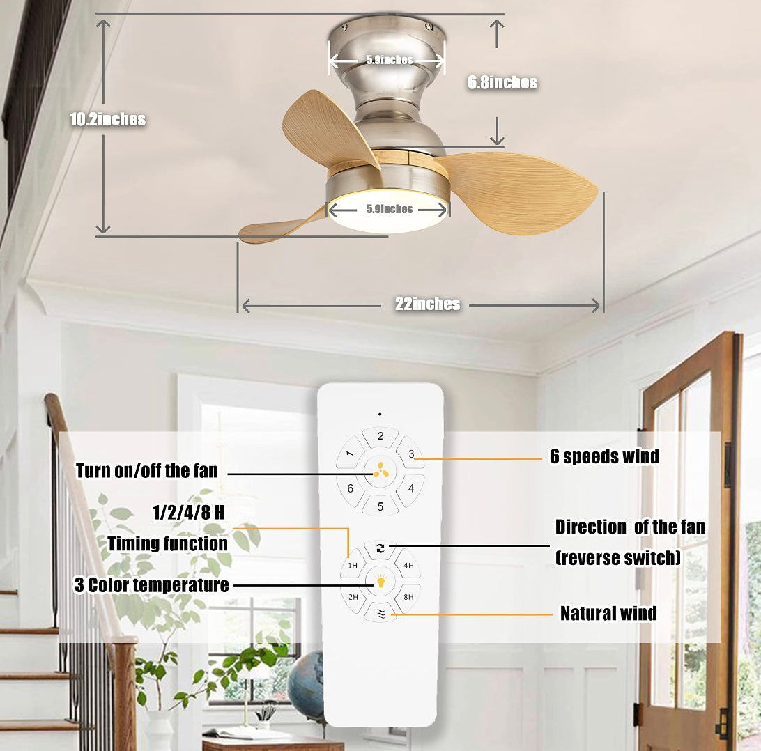 Retail Le$$-22"-Brushed-nickel-fan-light