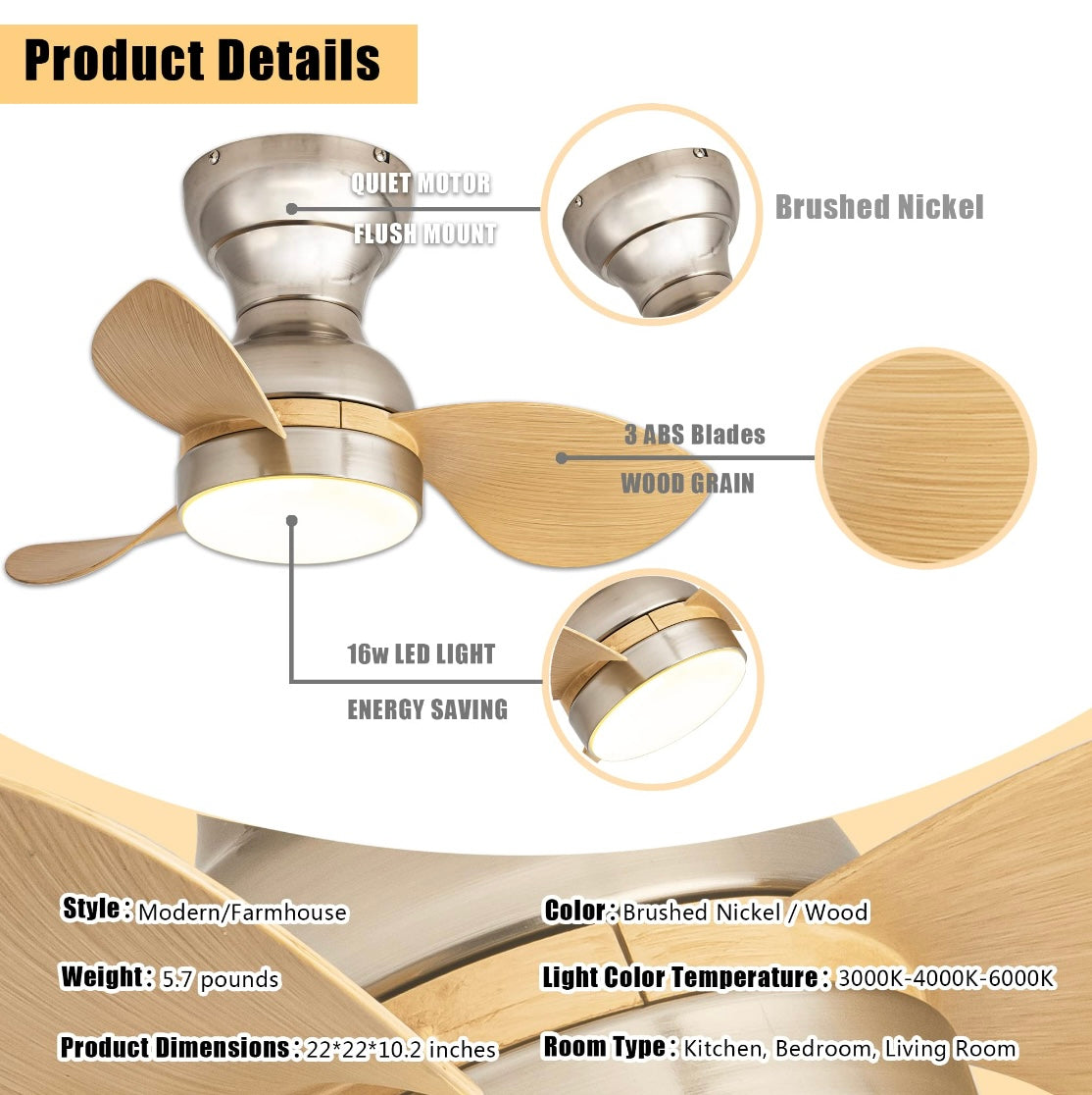 Retail Le$$-22"-Brushed-nickel-fan-light