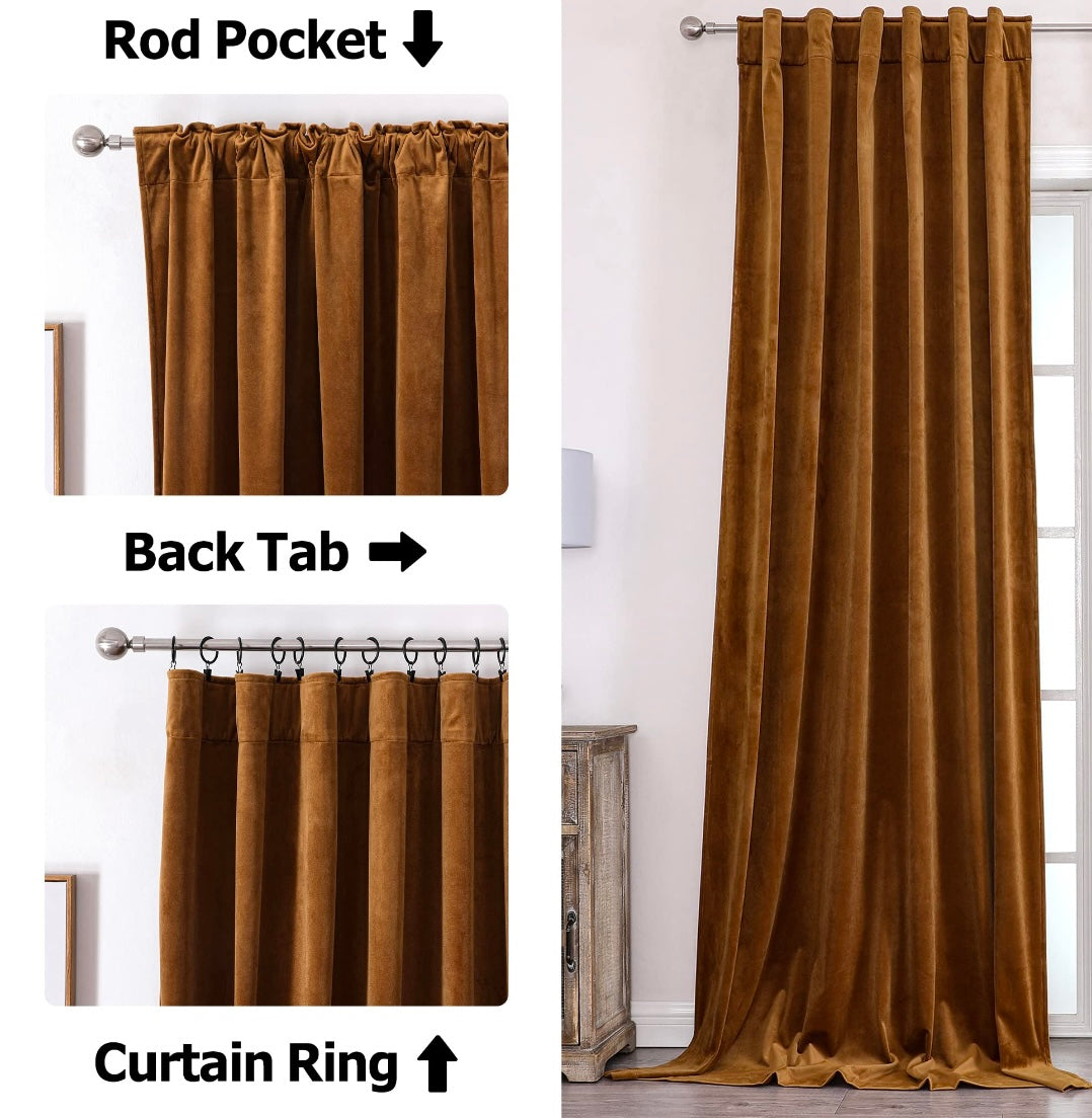 Vintage Velvet Curtains