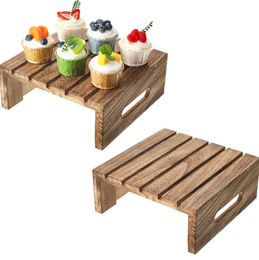 Retail Le$$ - Brown 2 pc display riser set