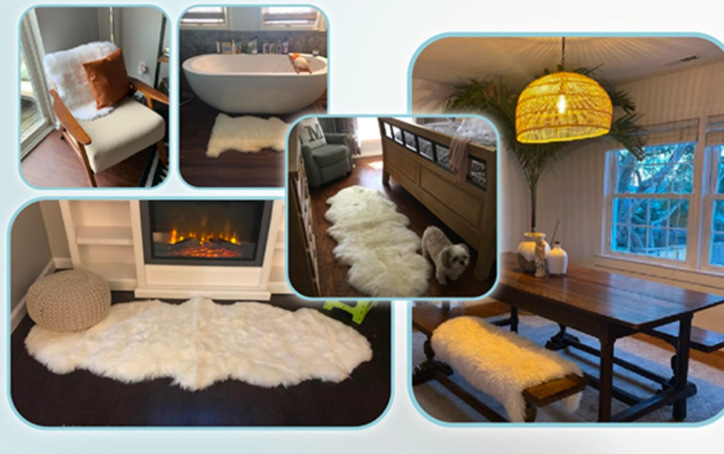 Elegant Sheepskin Rug