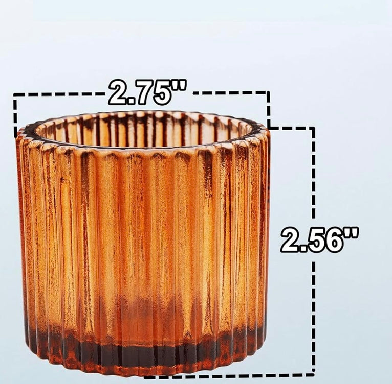 Amber Candle Holder Set
