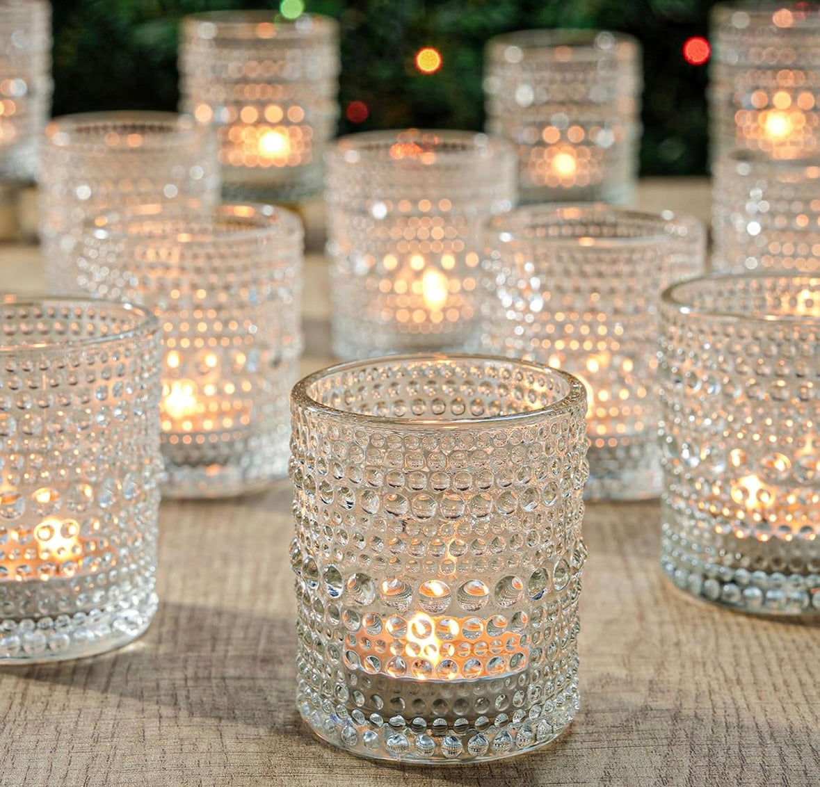 Retail Le$$ - Glass 24 pc votive candle holders