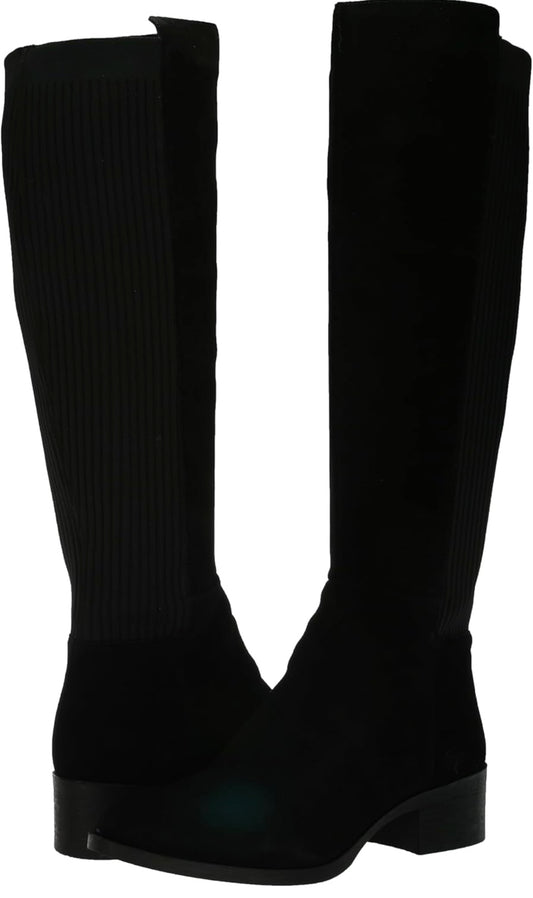 Retail Le$$ - Black leather knee high women's  boot
