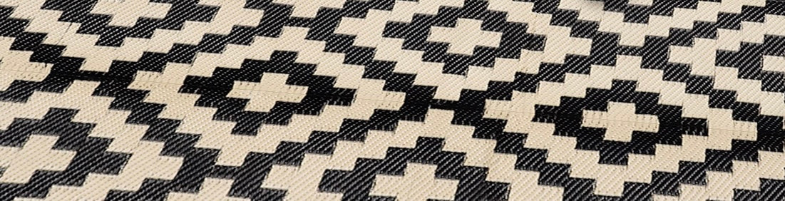 Retail Le$$ - Black Beige straw rug