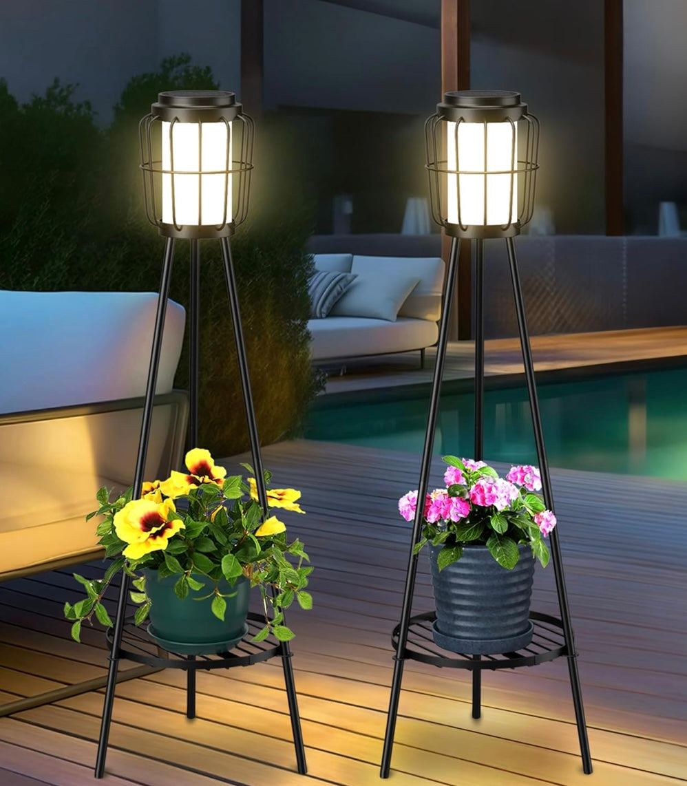 Retail Le$$ - Black metal solar planter stand