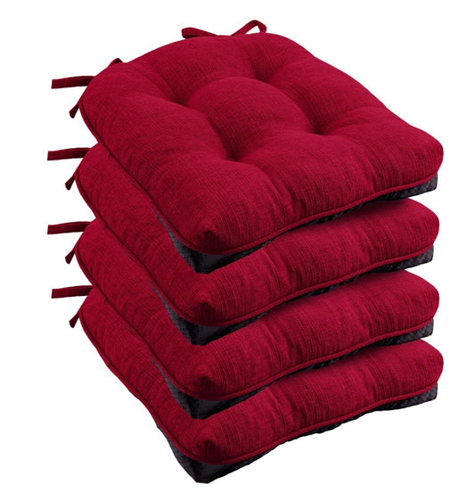 Retail Le$$ - Red 4 pc chair cushion