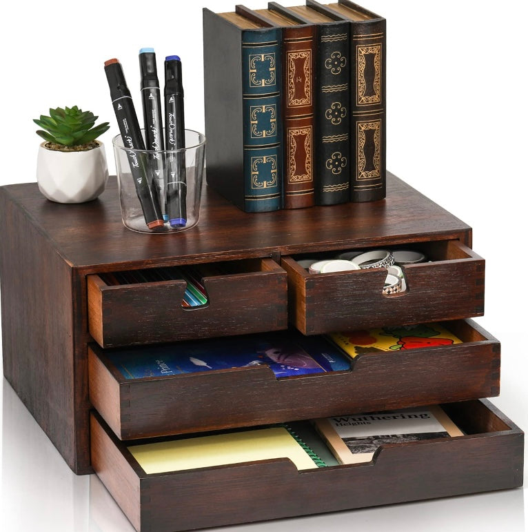 Retail Le$$-Brown-bamboo-desk organizer