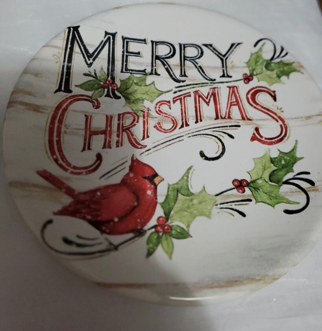 Certified Int'l Christmas Plate Set