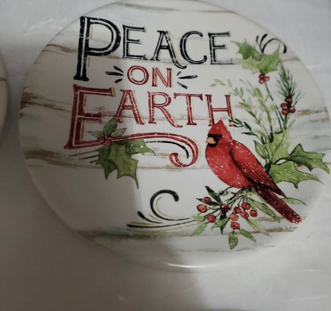 Certified Int'l Christmas Plate Set