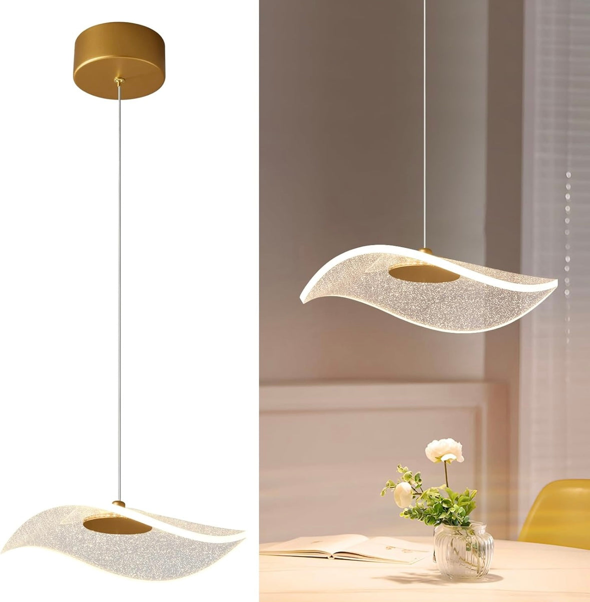 Retail Le$$-Gold-acrylic-pendant-light