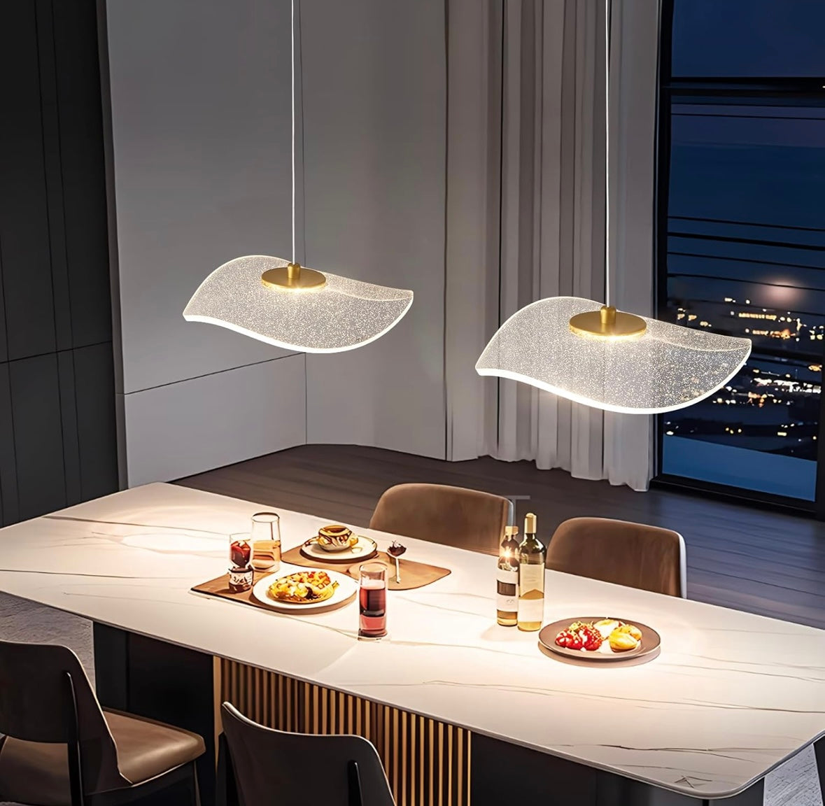 Retail Le$$-Gold-acrylic-pendant-light