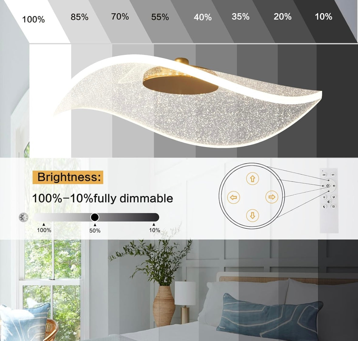 Retail Le$$-Gold-acrylic-pendant-light