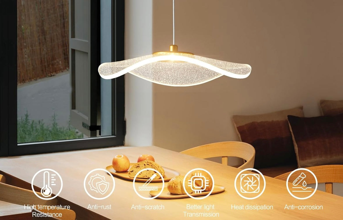 Retail Le$$-Gold-acrylic-pendant-light