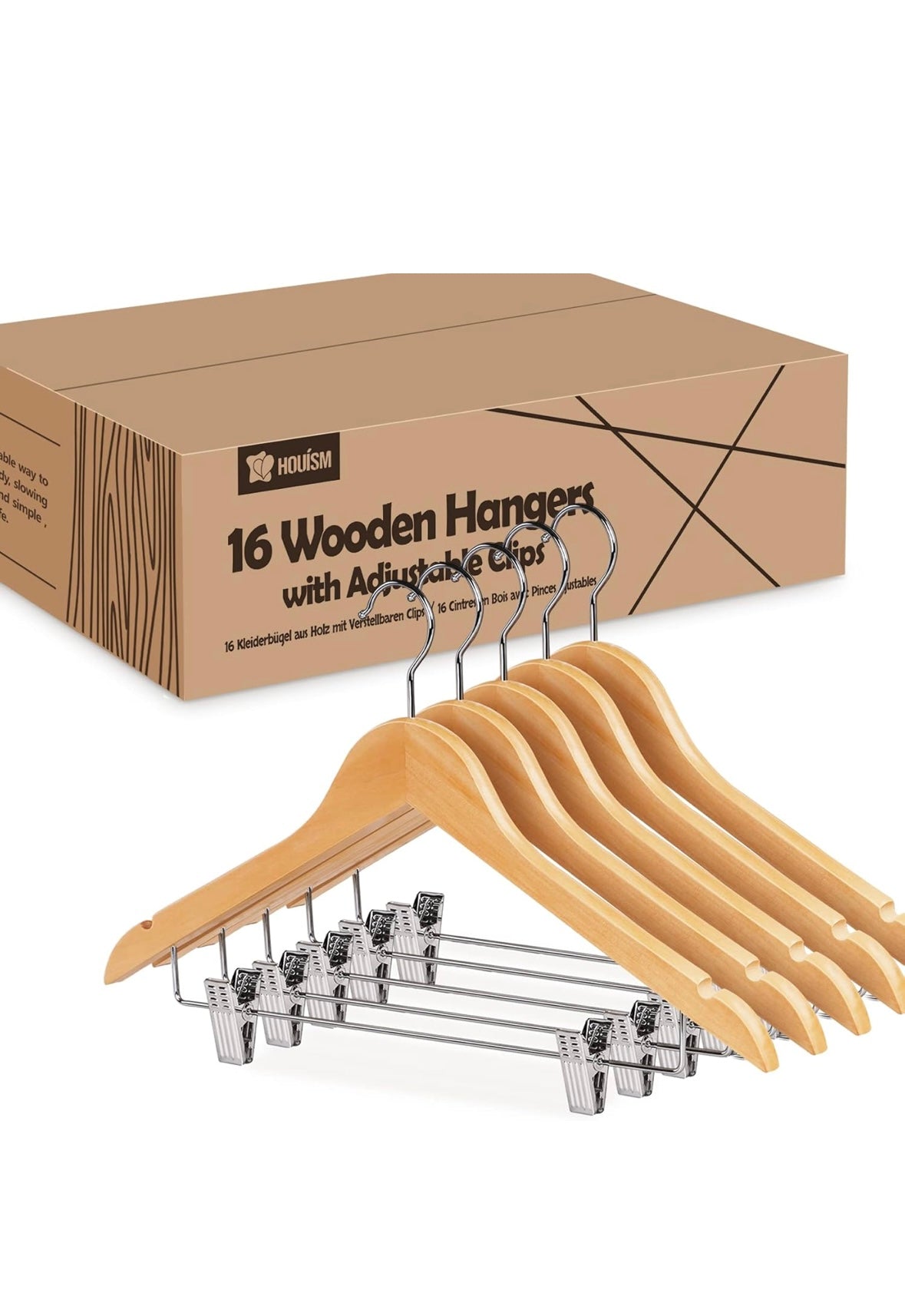 Retail Le$$-16-pc-wood-hangers