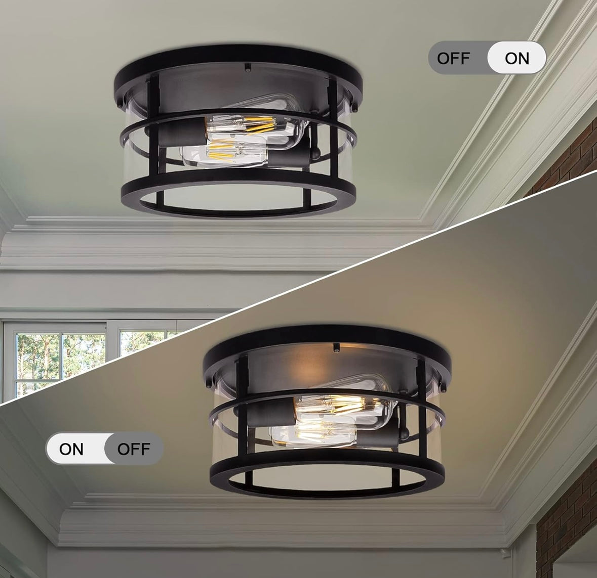 Retail Le$$-black-2-light-ceiling-light