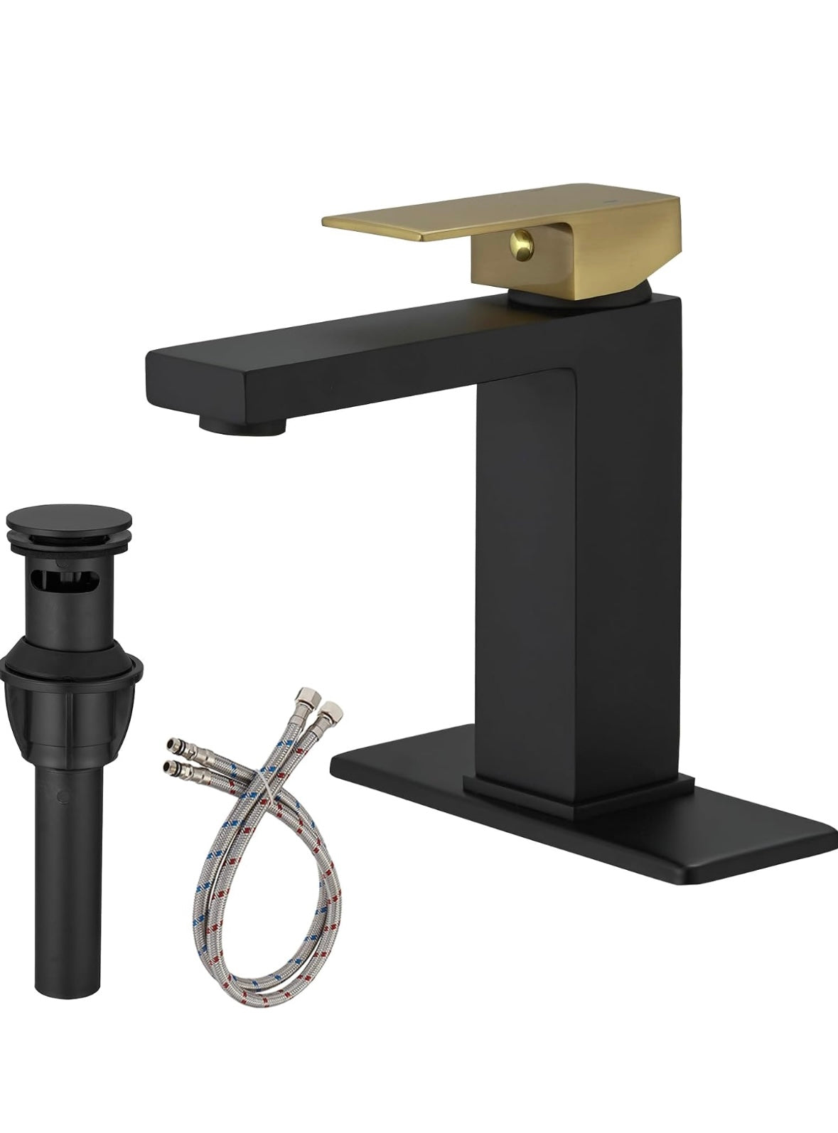 Matte Black & Gold Faucet
