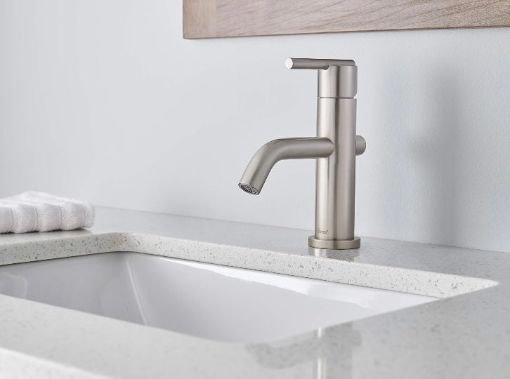 Retail Le$$ - Brushed nickel single hole faucet