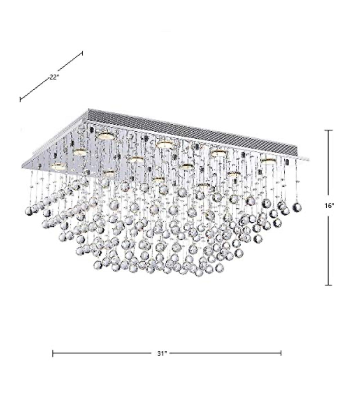 Saint Mossi 12 Light Chandelier