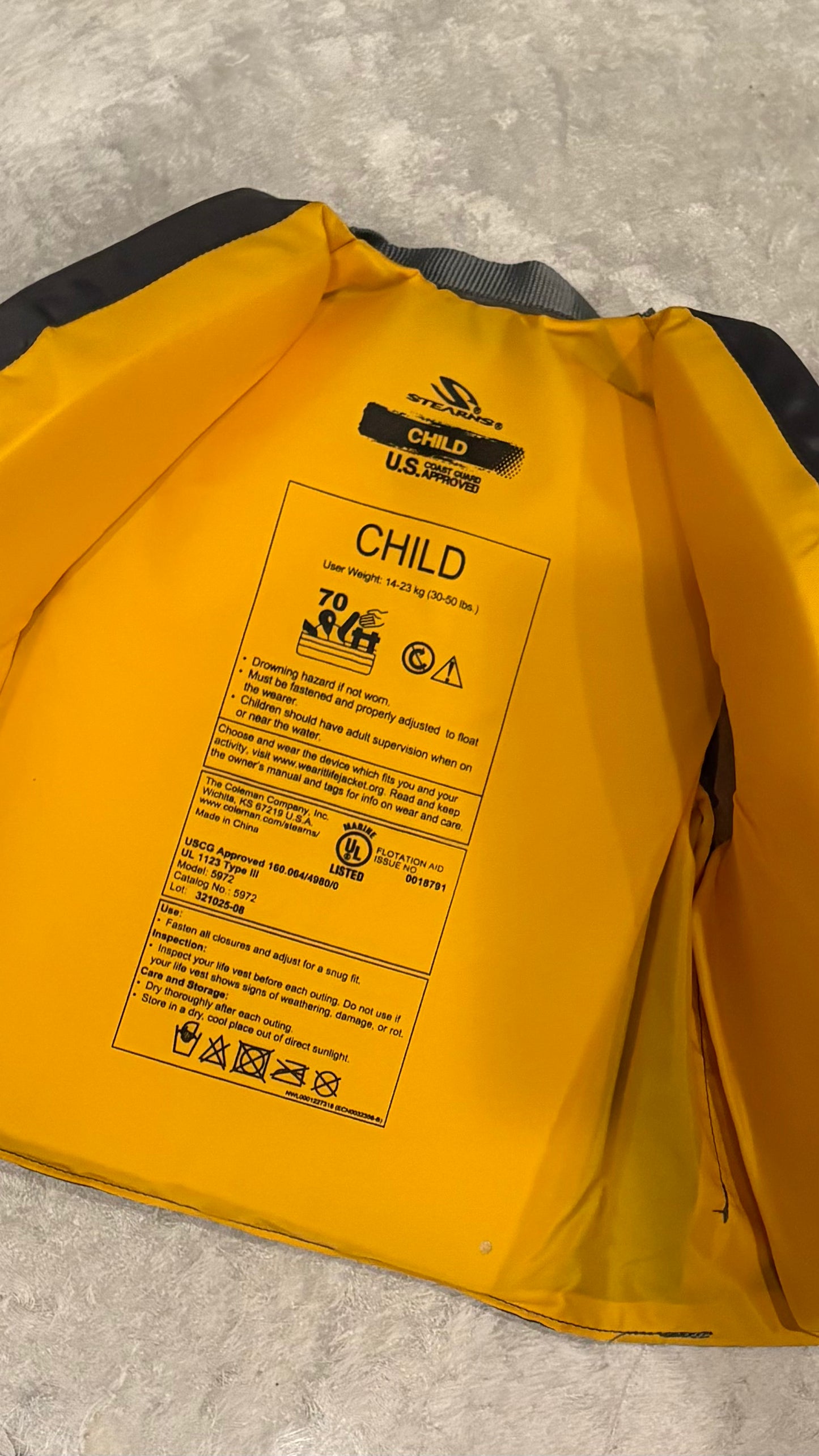 Stearns Kids Waterproof Life Vest