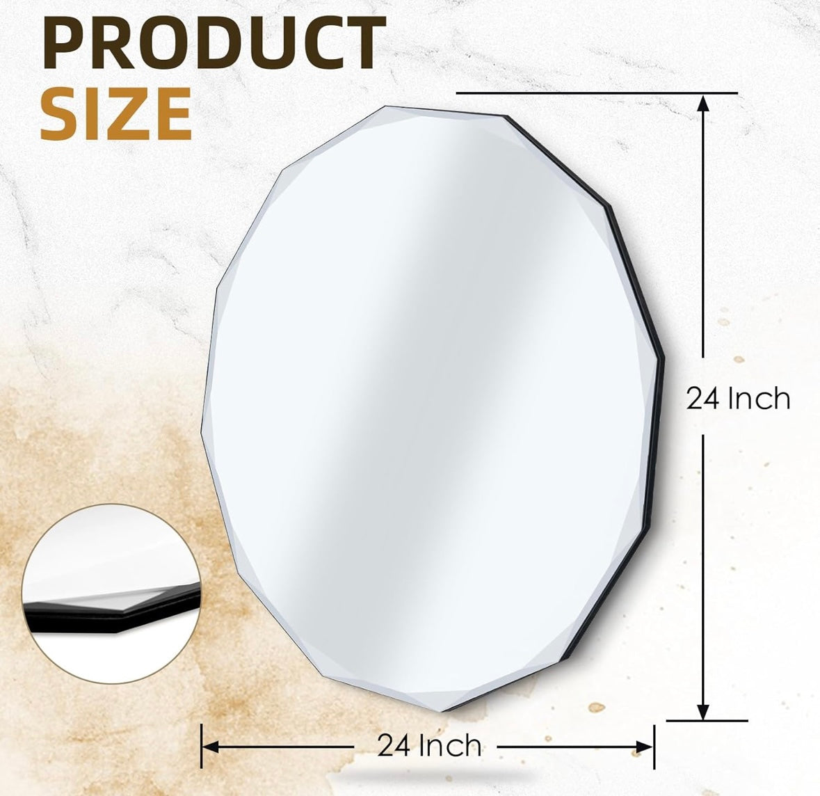 Deco Beveled Edge Mirror