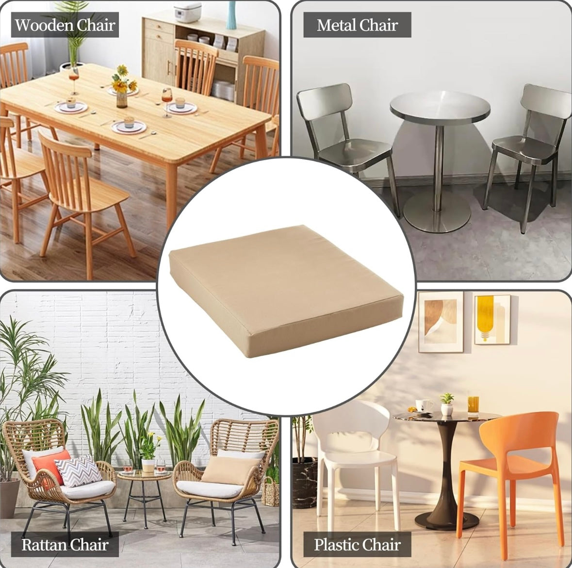 KCVV Outdoor Chair Cushion Set