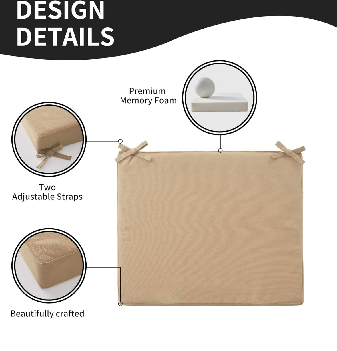 KCVV Outdoor Chair Cushion Set