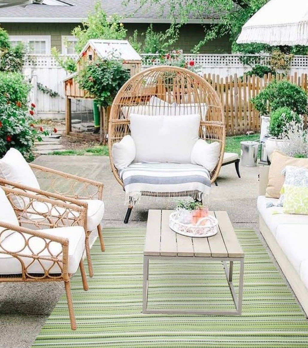 Wefavor Reversible Straw Rug