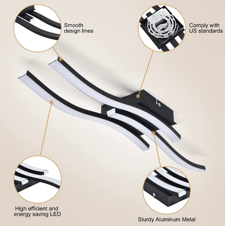 Retail Le$$-Black-acrylic-light-fixture